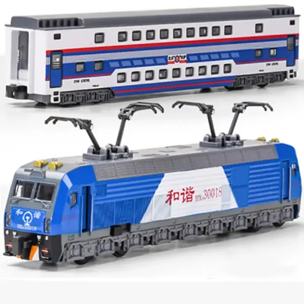 1:87 Alloy Double Deck Train Model - Image 2