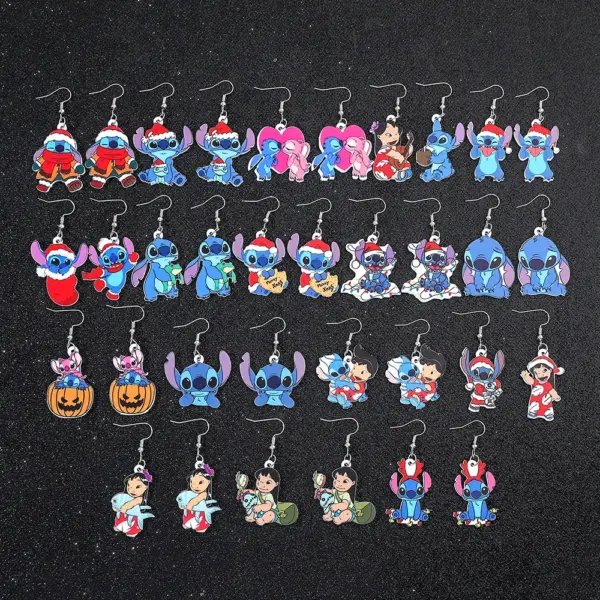 Lilo and Stitch Acrylic Drop Earrings