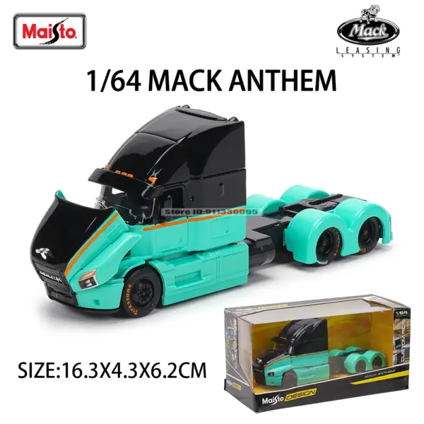 Maisto 1:64 Mercedes-Benz MACK Trailer Model - Image 5