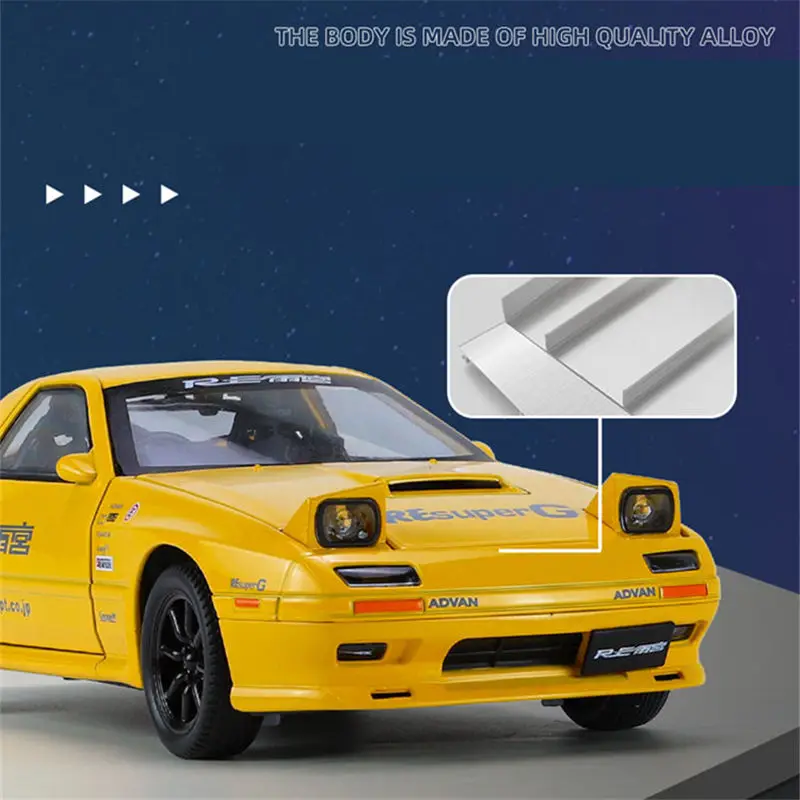 1:24 Mazda RX7 Diecast Sports Car Model 3 1:24 Mazda RX7 Diecast Sports Car Model - Image 3