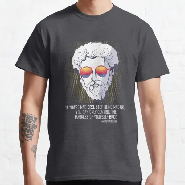 Tropical Stoic Graphic T-Shirt for Men - Image 11