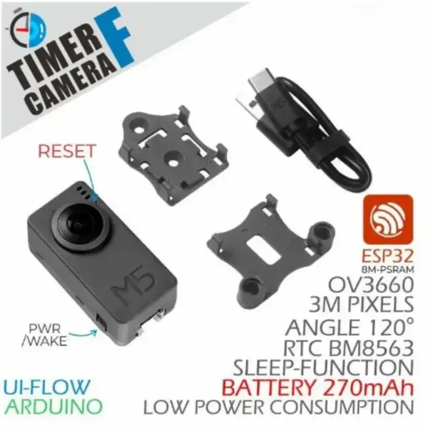 M5Stack ESP32 Fisheye Camera Module - Image 2