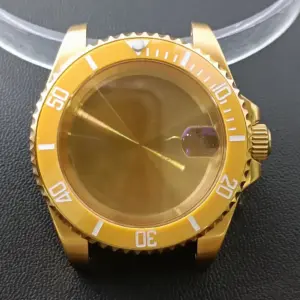 NH35 GMT Steel Watch Case 40.5mm Silver 154 S9e152b7be40c494489524d77805f20a39