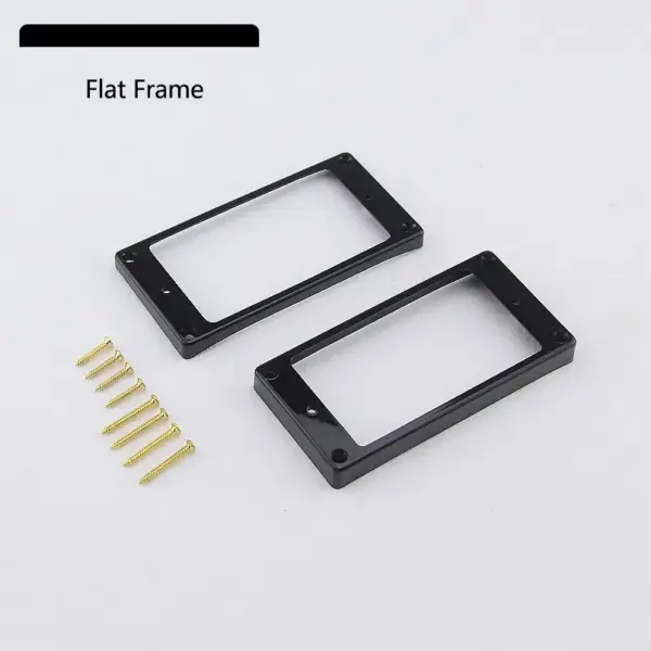 Humbucker Pickup Mounting Frames Set Ivory Black - Image 11