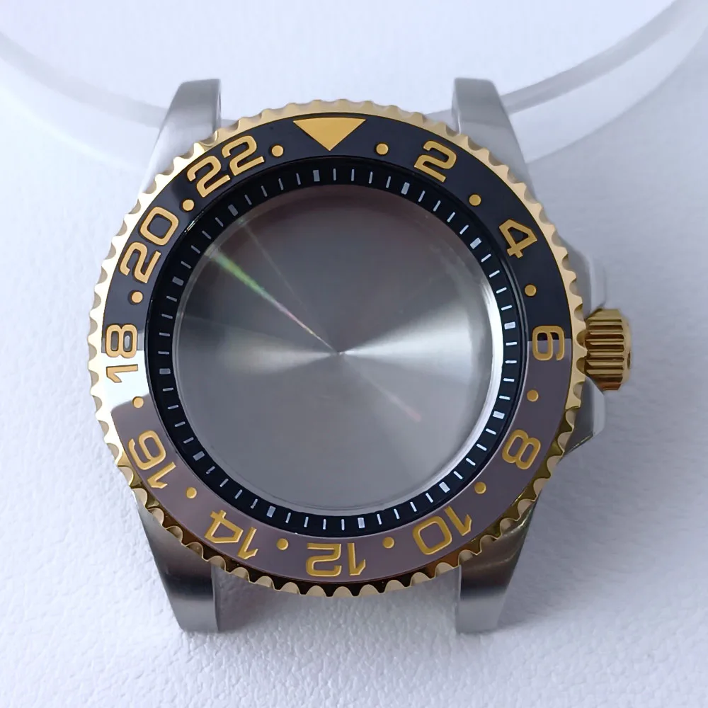 40.5mm Stainless Steel GMT Watch Case NH35/NH36 126 40.5mm Stainless Steel GMT Watch Case NH35/NH36 - Image 126