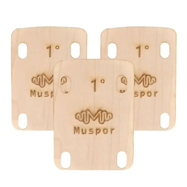 3 Pcs Maple Guitar Neck Shims Set - Image 9