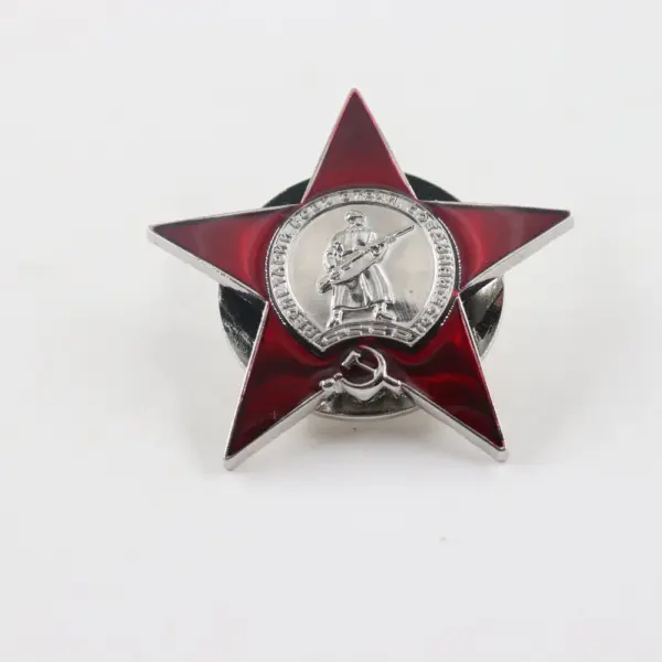 Soviet Military Order Red Star Brooch - Image 3