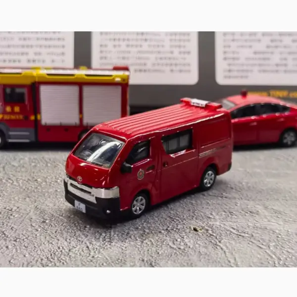 1/64 Scale Diecast Hong Kong Fire Truck Set - Image 4