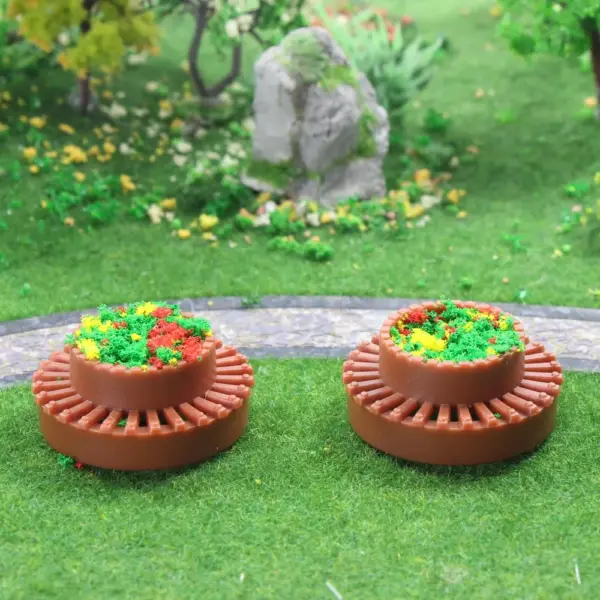 Model GY35 12pcs N OO O Scale Flowerbeds - Image 2