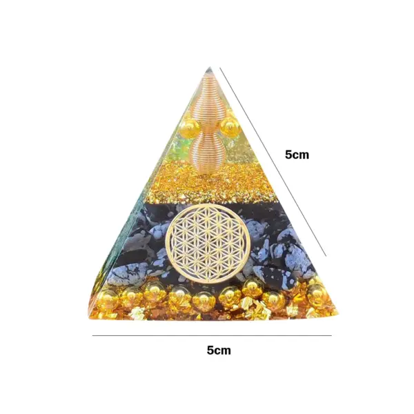 5cm Natural Stone Orgonite Pyramid Crystal - Image 36