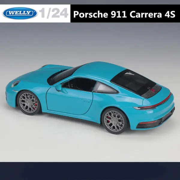 1:24 Porsche 911 Carrera 4S Diecast Model - Image 6