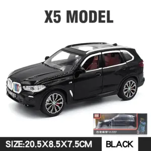 1:24 BMW X5 Diecast Model SUV with Lights 24 S9fc35848ddb44d579e83cec4bd3bb974J