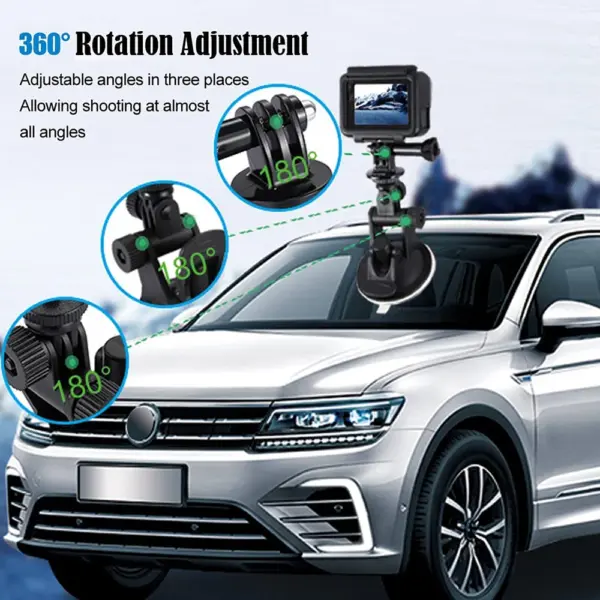 Car Windshield Mount for GoPro and Smartphones - Image 3