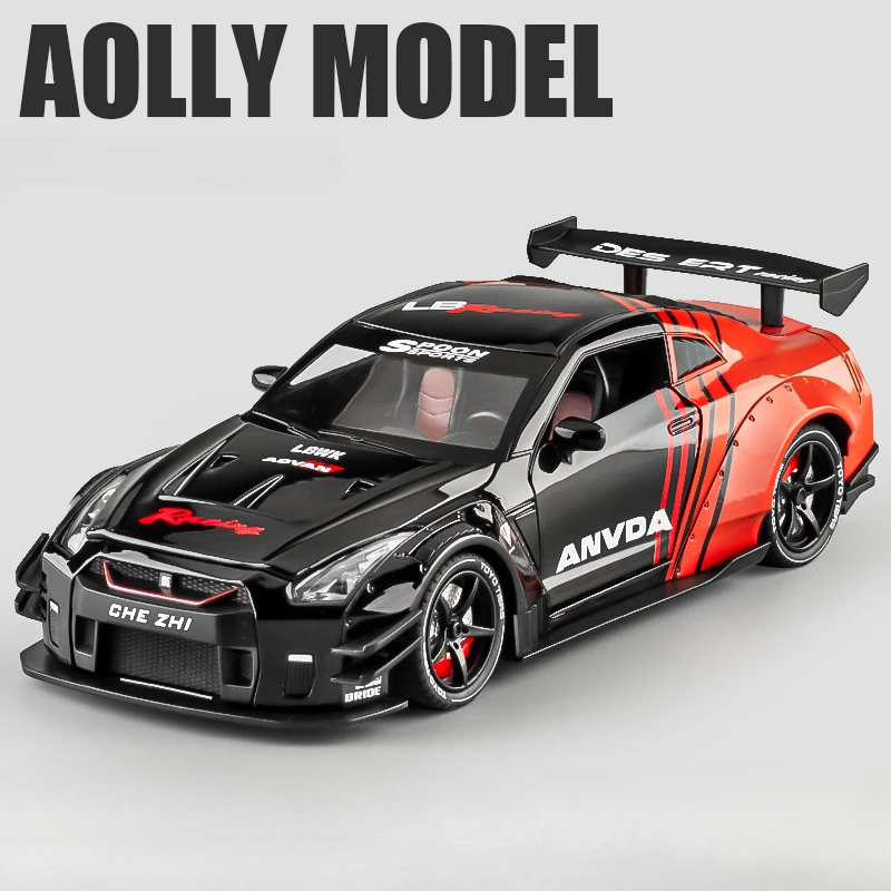 Simulated 1/24 Nissan GTR R34 Alloy Model Car 2 Simulated 1/24 Nissan GTR R34 Alloy Model Car - Image 2