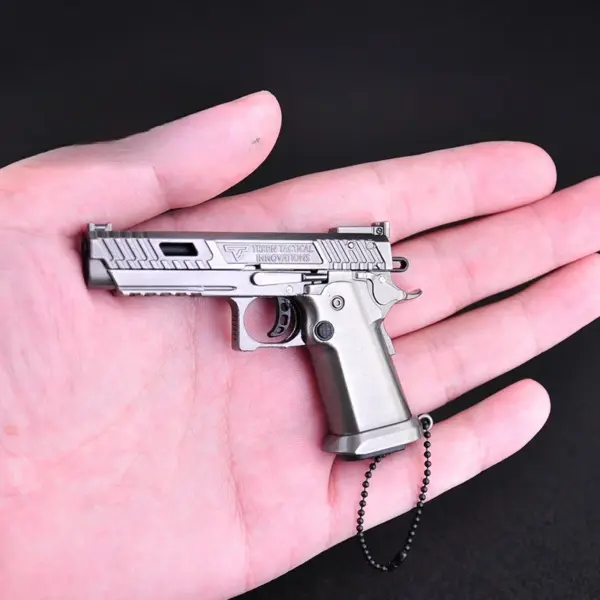 Mini Alloy G34 Pistol Keychain Fidget Toy - Image 2