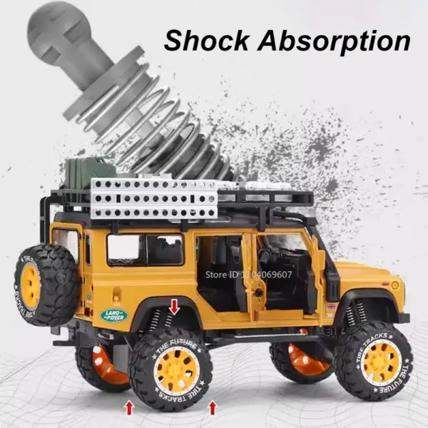 1:28 Scale Land Rover Defender Diecast Model - Image 5