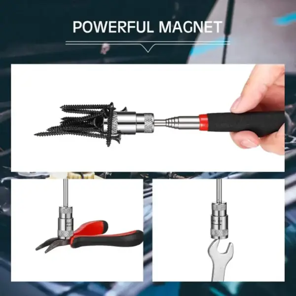 Telescopic Magnetic Pick-Up Tool with LED Light - Image 4