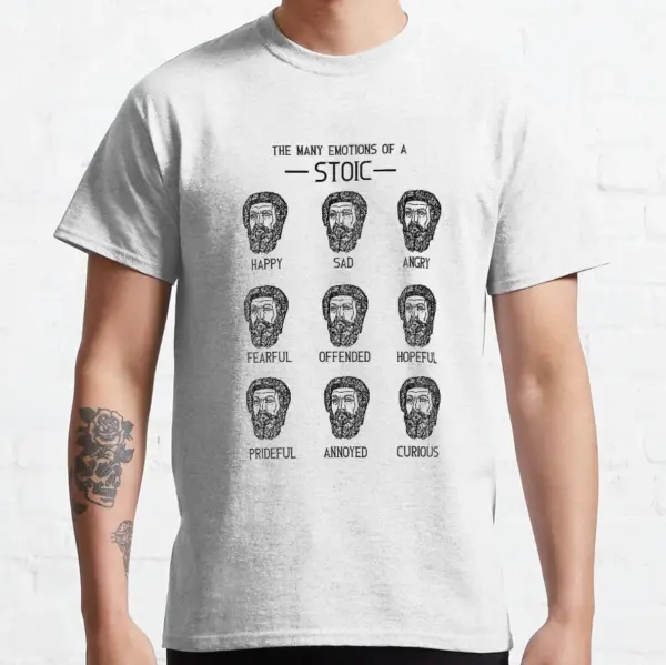 Stoic Emotions Graphic Tee for Men S-6XL - Image 7