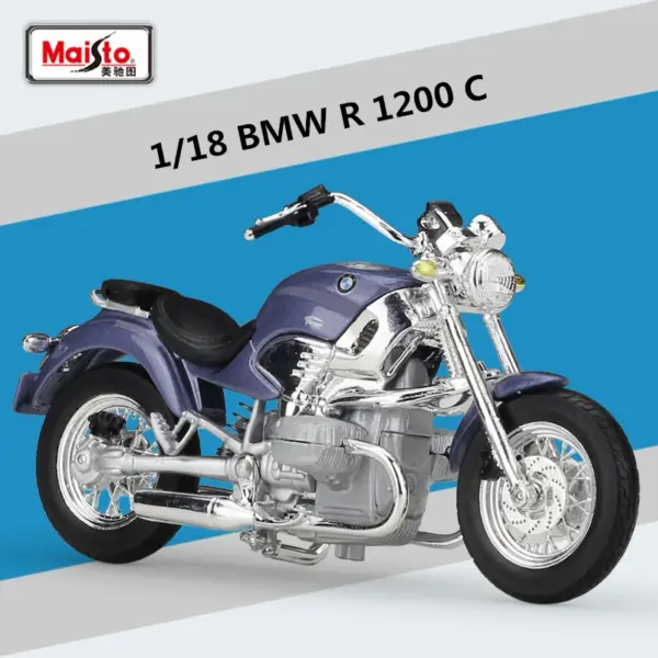 Maisto 1:18 BMW R1200C Diecast Motorcycle Model - Image 7