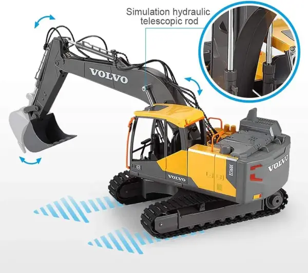 1/16 Double E E568 RC Excavator Alloy Model - Image 4