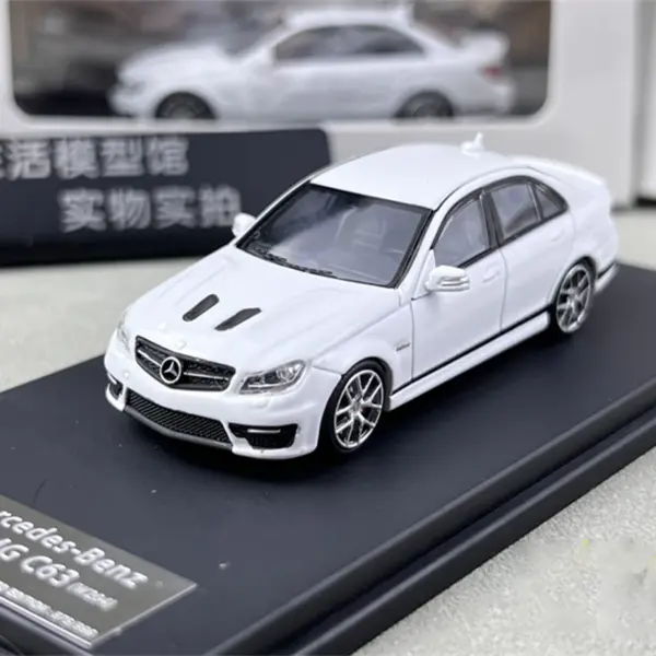 Diecast 1:64 Benz C63 W204 507 Model Car - Image 7