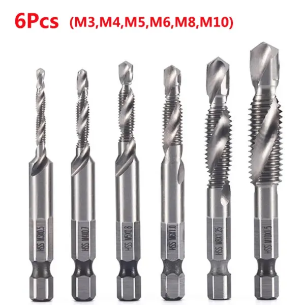 HSS Metric Tap Drill Bits Set M3 to M10 - Image 7