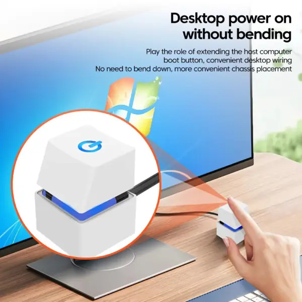 Computer Desktop Power On/Off Switch with LED - Image 2