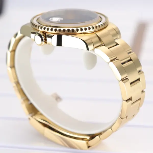 Gold 40mm Watch Case for Seiko Eta Miyota - Image 5