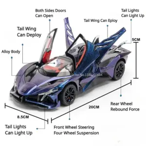 1/24 Apollo EVO Supercar Diecast Model Car 11 Sa259ad58ffb54fb8bc5109074dd44d39H