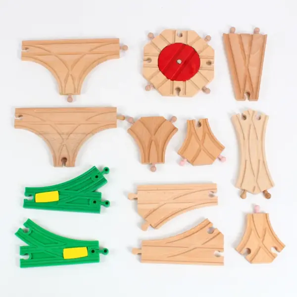 Wooden Train Track Accessories Set - Image 5