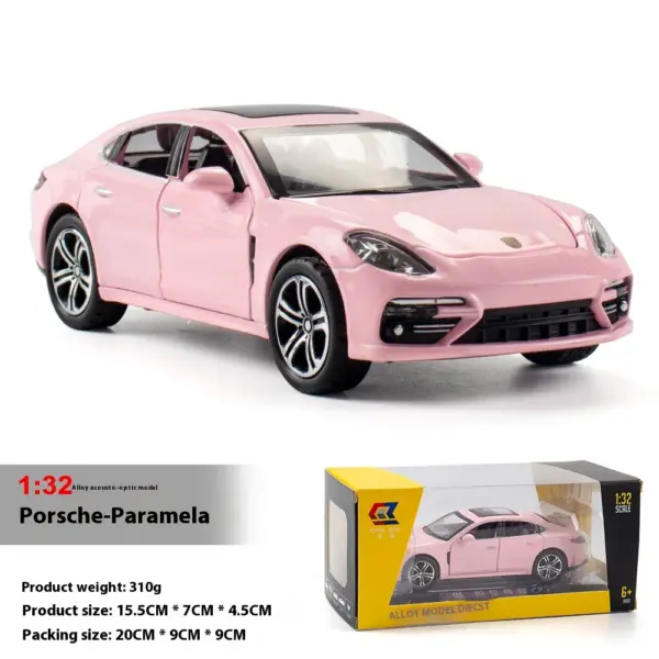 1:32 Diecast Porsche Panamera Alloy Model - Image 11