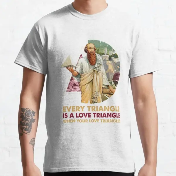 Pythagoras Triangles Graphic Cotton T-Shirt - Image 11