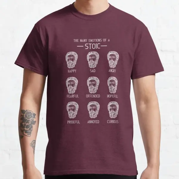 Stoic Emotions Graphic Tee for Men S-6XL - Image 9
