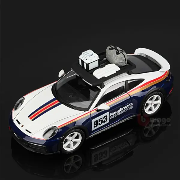 1:24 Scale Porsche 911 Rally Diecast Model - Image 2