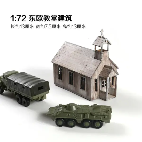 1/72 Eastern Europe Wooden Church Model Kit - Image 3