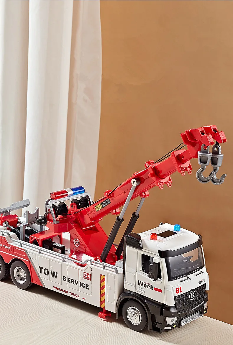 1:32 Alloy Rescue Trailer Model Toy 4 1:32 Alloy Rescue Trailer Model Toy - Image 4