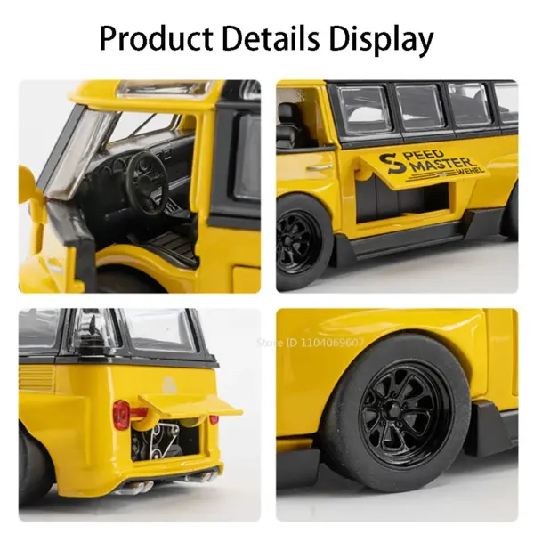 1:32 Scale T1 Bus Diecast Model Car - Image 3