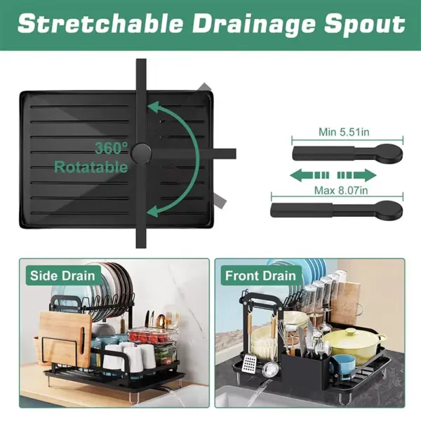 360° Rotating Kitchen Chopping Board Rack - Image 5