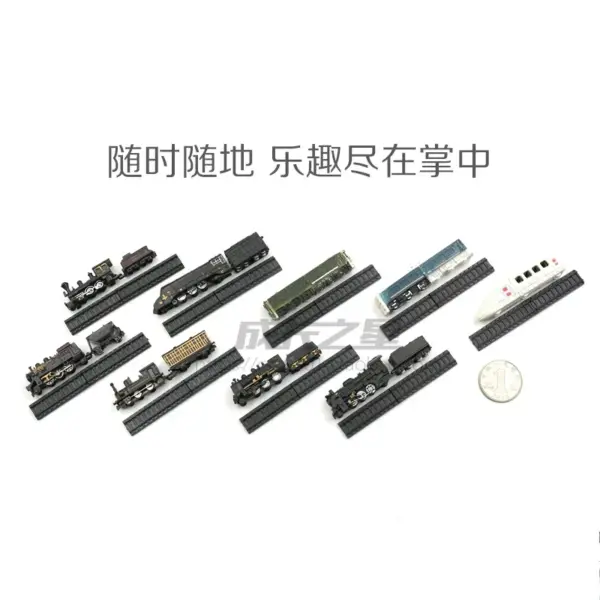1/300 Scale 9pcs Train Model Set - Image 2