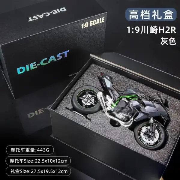 Ducati V4S BMW S1000RR H2R Diecast Motorcycle Model - Image 4