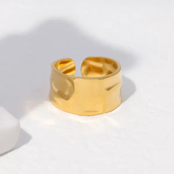 Geometric Adjustable Stainless Steel Rings Set - Image 15