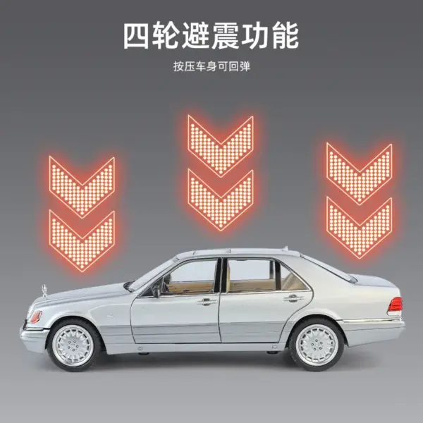 1:24 Mercedes-Benz W140 320SEL Diecast Model - Image 4
