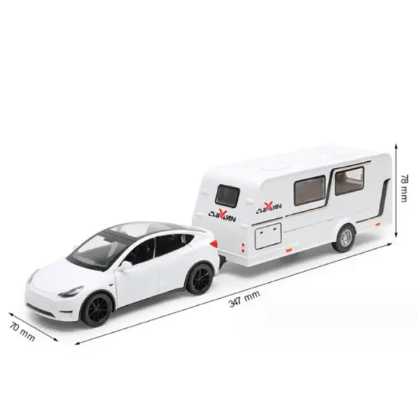 1/32 Alloy Diecast RV Trailer Car Model - Image 23