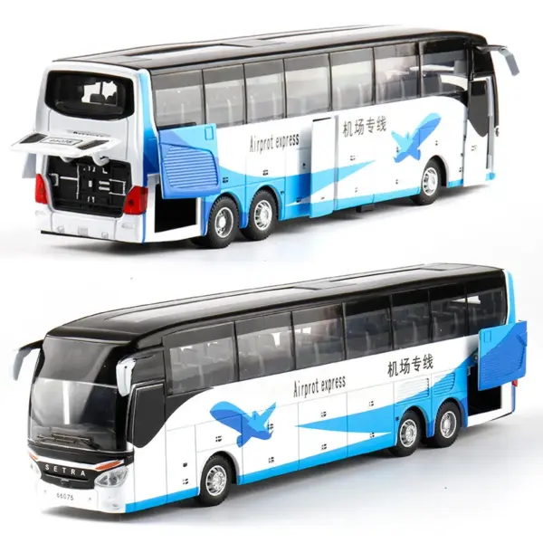 1:32 Alloy Pull Back Diecast Bus Model - Image 3