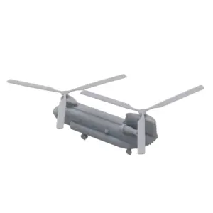 5 Set CH-47 Chinook Resin Model Helicopters