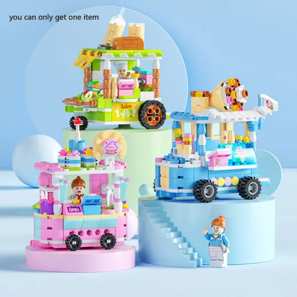 Wooden Ice Cream Truck Mini Scene Kit - Image 3