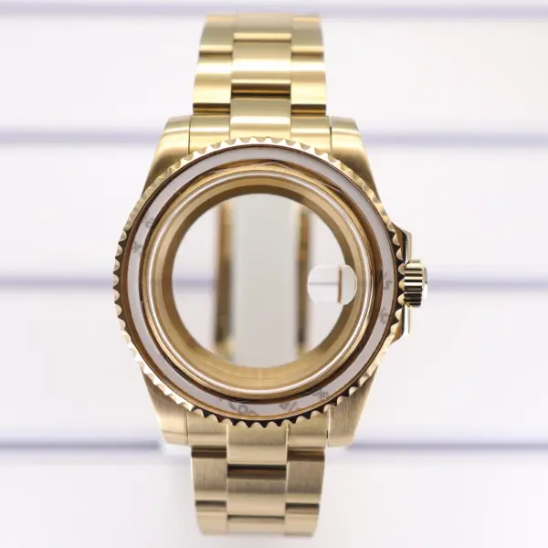 Gold 40mm Watch Case for Seiko Eta Miyota - Image 7