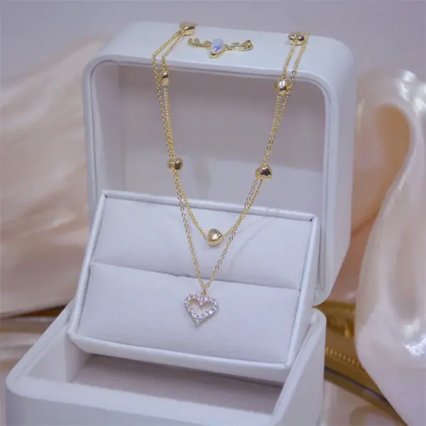 Tiny Heart Choker Necklace in Zinc Alloy - Image 8