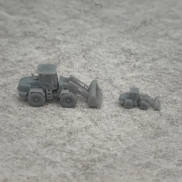 5PCS Resin Wheel Loader Model Set 1/700 1/350 - Image 2