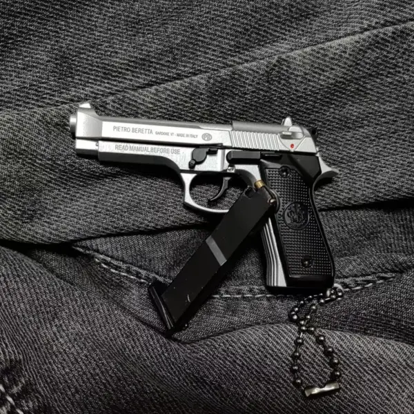 Mini G17 Alloy Pistol Keychain Pendant - Image 8